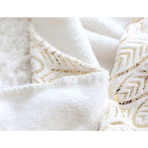 Ivory/ Gold Hooded Unicorn Cozy Blanket Cloak Robe for Child Kids Christmas Gift - Picture 6 of 8